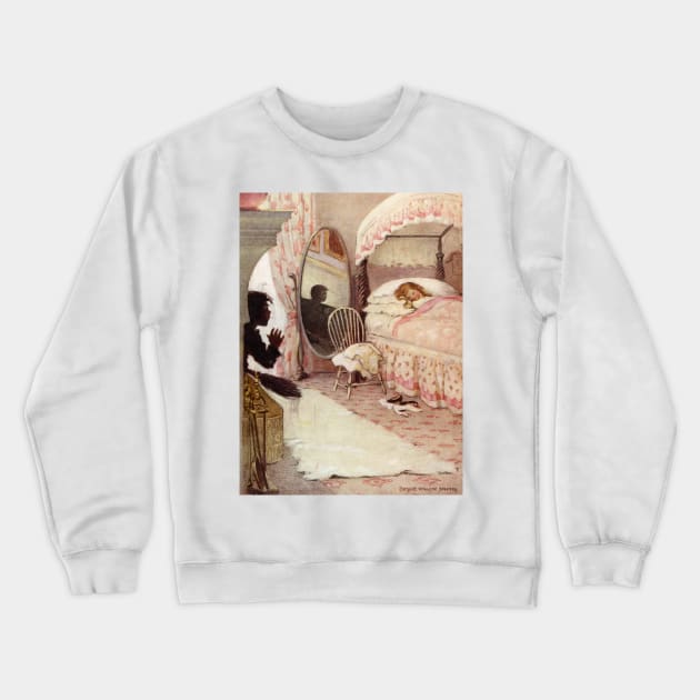 Tom Finds Ellie's Room by Jessie Willcox Smith Crewneck Sweatshirt by vintage-art